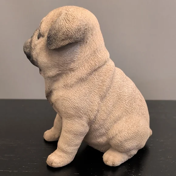 Realistic Pug Dog Resin Figurine - Picture 2 of 3